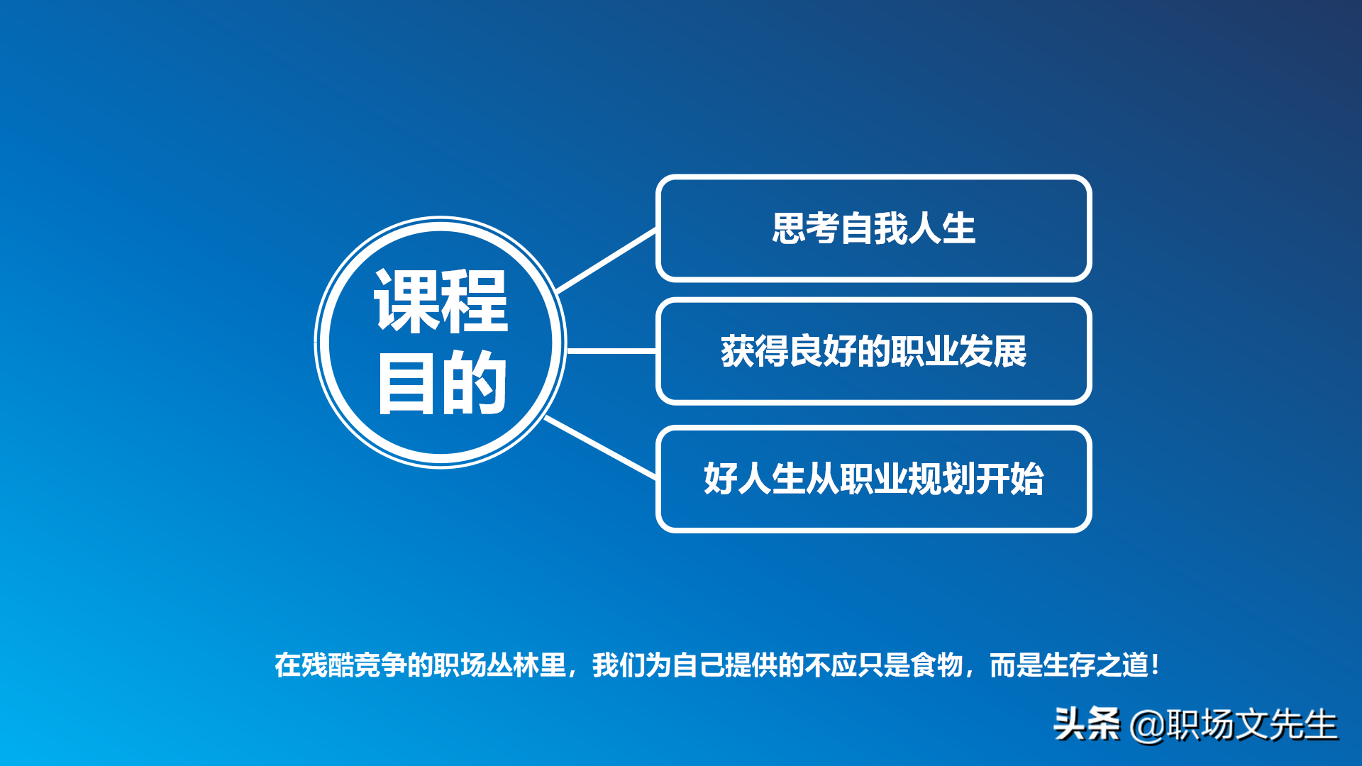 如何进行自我职业规划？34页企业部门职业规划PPT模板，生存之道