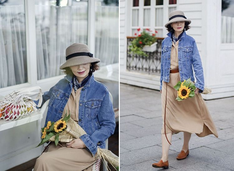 5、60岁的女人，如何把优衣库穿高级？7套秋冬搭配，照着穿就很美