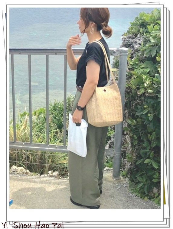 绿色阔腿裤的50种夏季搭配！时髦的女人都在穿，配什么上衣都好看