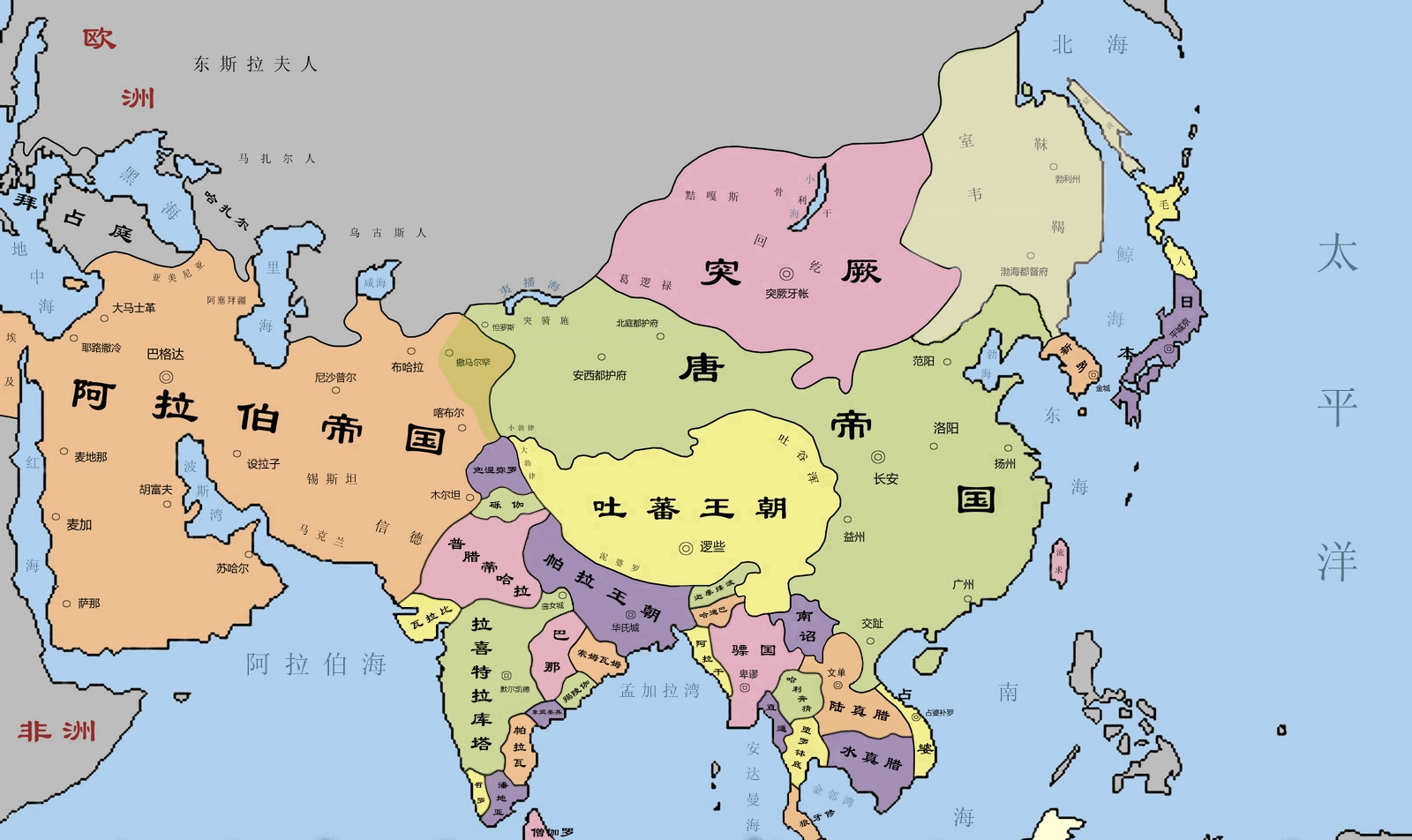 中国各朝代国土面积图片