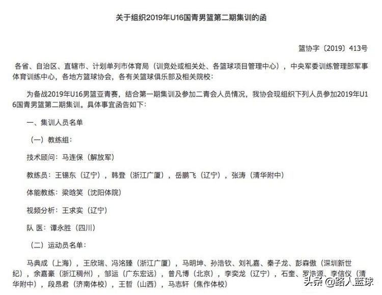 cba经常在哪个体校选人(CBA最强青训！该队为U16国青送出5名球员，未来真的是他们的)