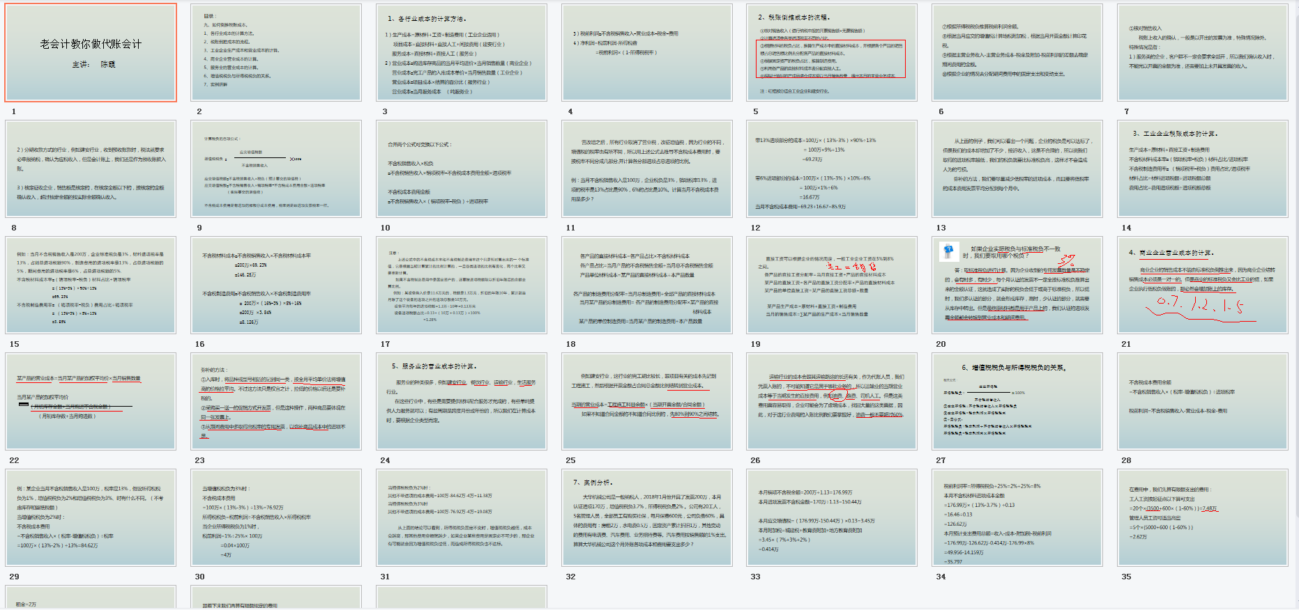 608页PPT详解：代理记账从入门到精通！建议代账会计人手一份