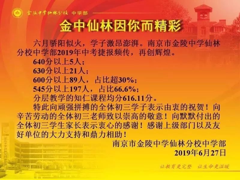 中考崩了！南京这些学校惨遭滑铁卢！学区大洗牌
