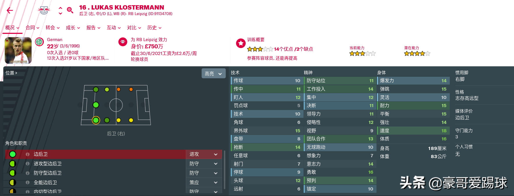 fm2019德甲选什么队伍(FM2019足球经理——两头“红牛”值得使用的球员)