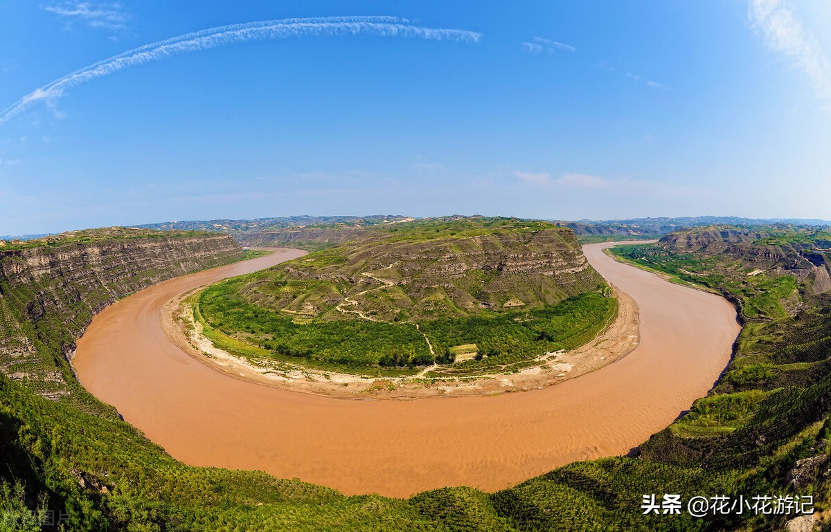 一张导航图自驾游黄河，全程6100多公里，从入海口到约古宗列