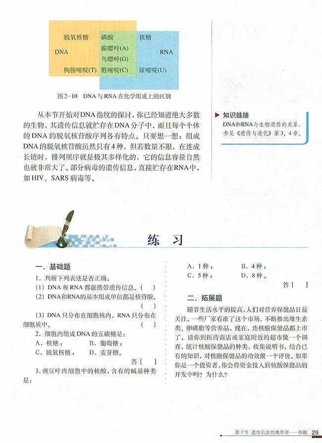 人教版高中生物（必修1）电子课本（高清版）