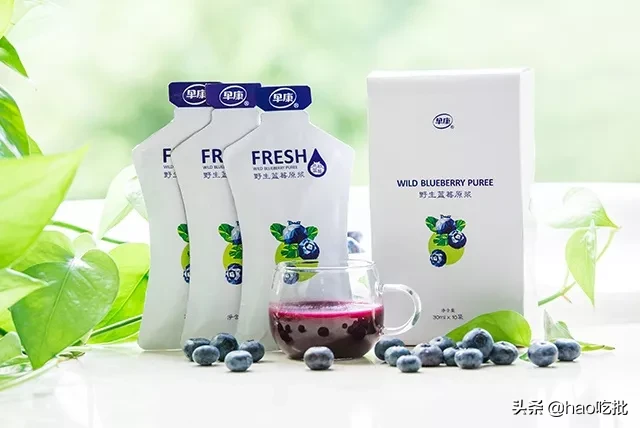 每喝一口,都像咬破了近百颗野生蓝莓,你喝过蓝莓原浆吗?