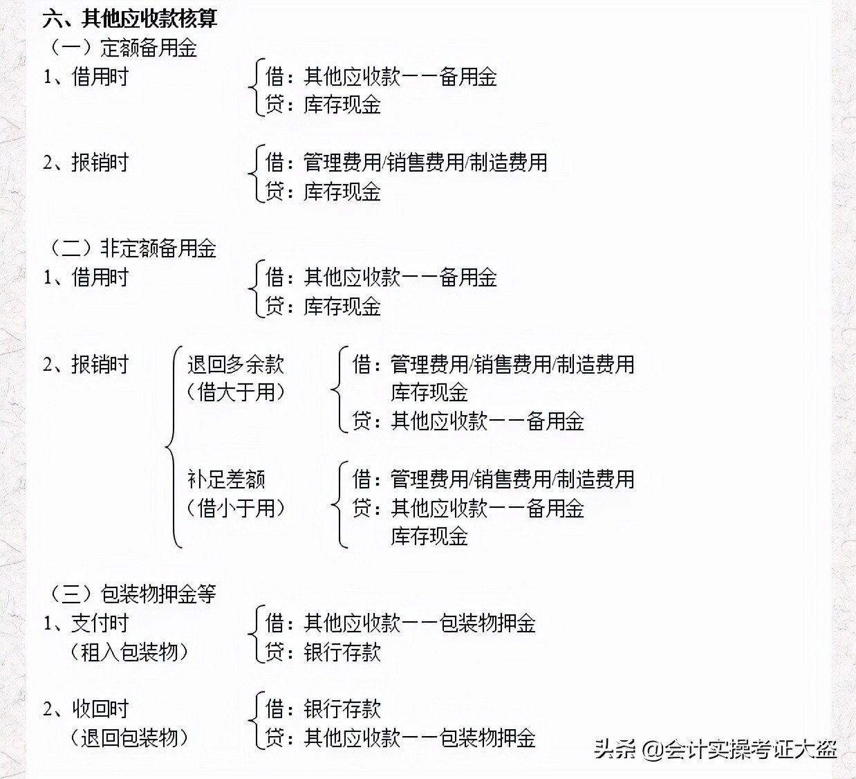 老会计精心汇总：最新330个会计分录思维导图，值得收藏