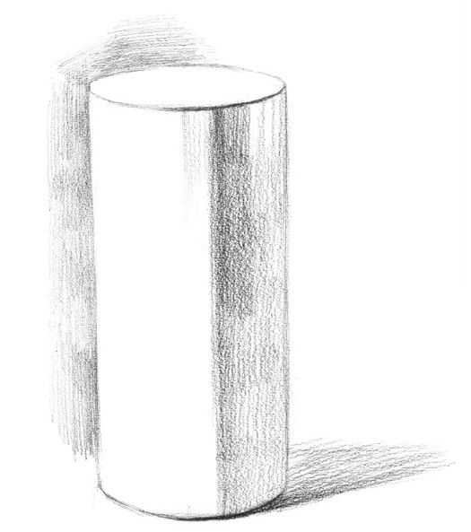 几何体素描很难画？分步骤教你画圆柱体画法，简单易学，建议收藏