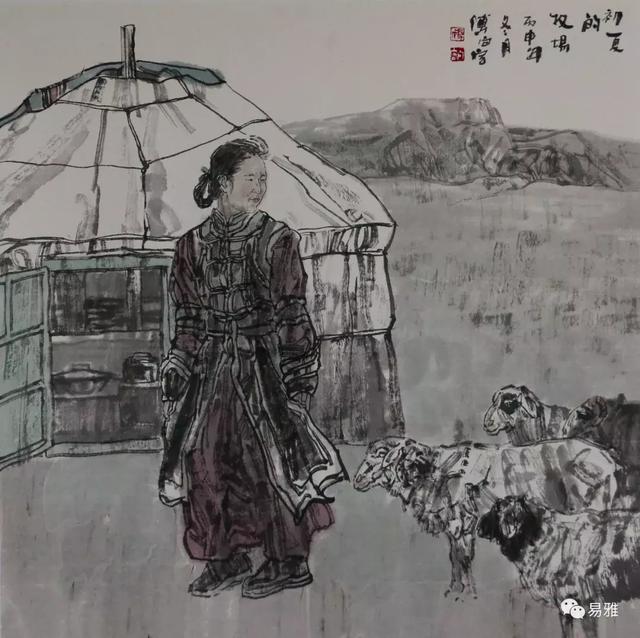 「易雅百家」傅向宏｜当代蒙古族题材绘画的民族特色