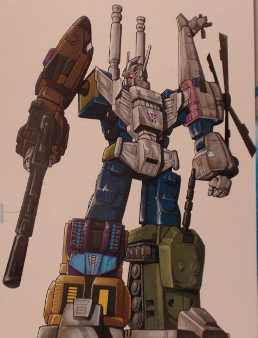 这里我就一直觉得很奇怪,你看威震天造个飞天虎那叫一个费劲,又是坑又