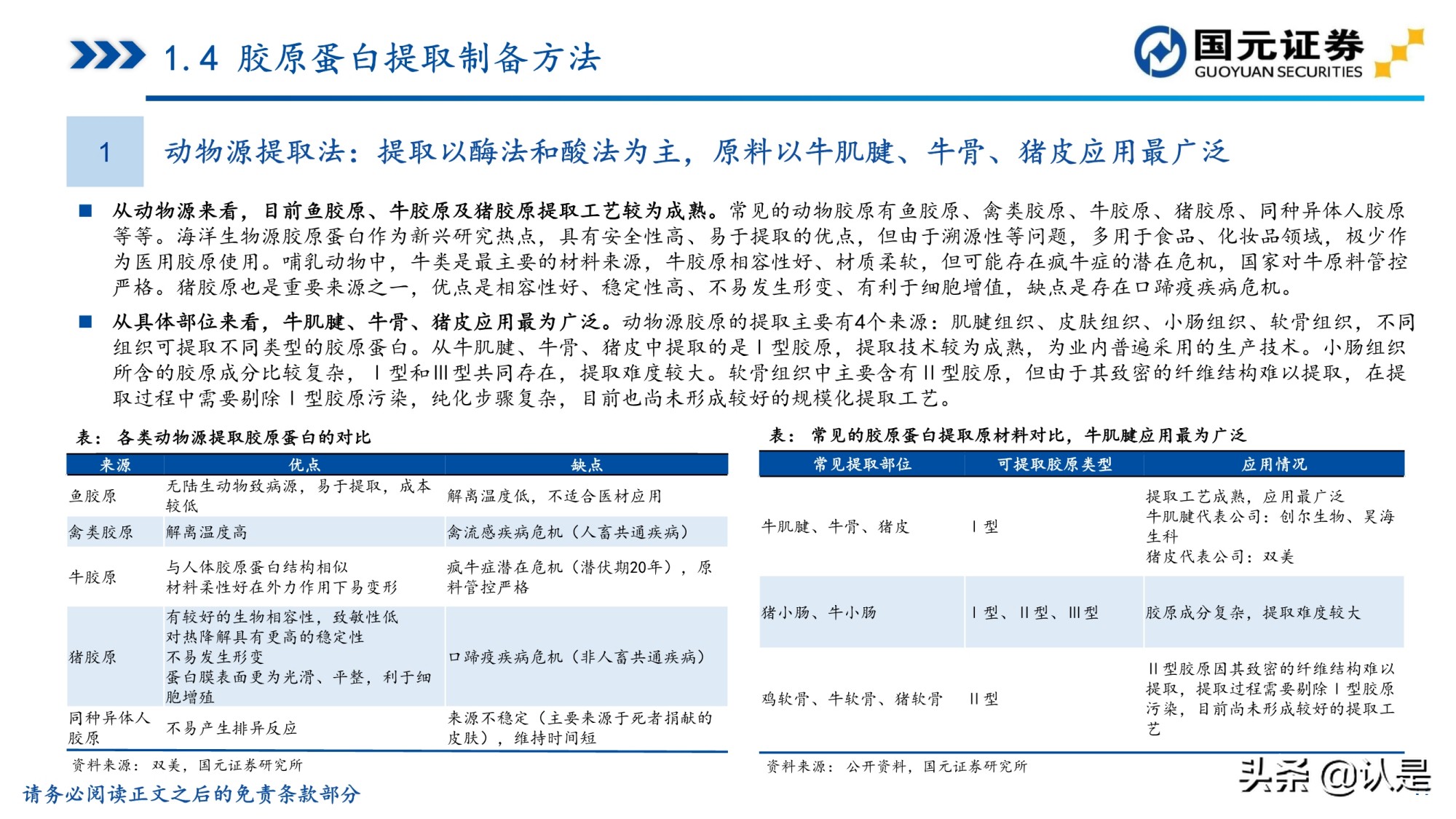 胶原蛋白行业研究报告：胶原蛋白风起，颜值经济应用正当时