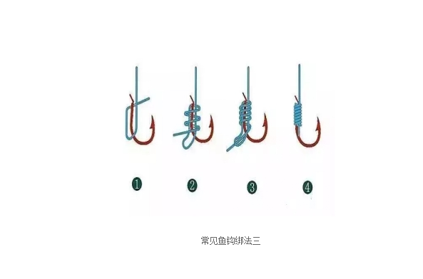 鱼钩的绑法真的不难，学会这三种方法，大钩小钩都能绑