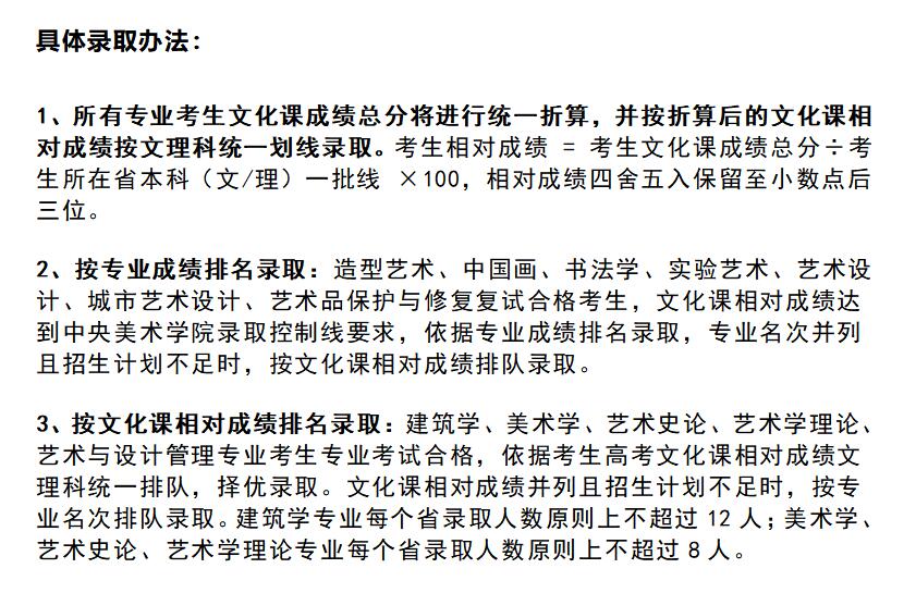 2022美术艺考 全国重点美术学院2021年高考文化录取分数线