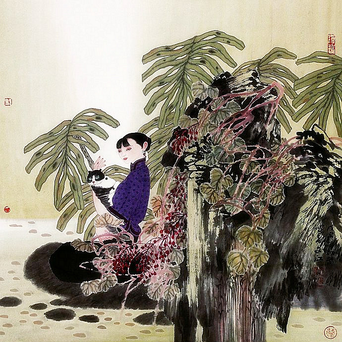 雅俗共赏 幻我两忘——著名画家​于文江笔墨再现东方女性群像