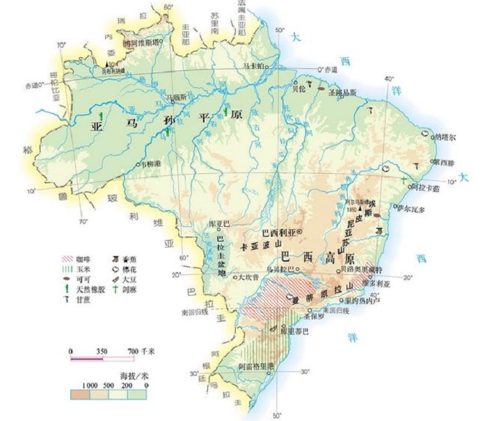 南美洲巴西的中部和南部地区，遭遇近一个世纪以来最严重的干旱