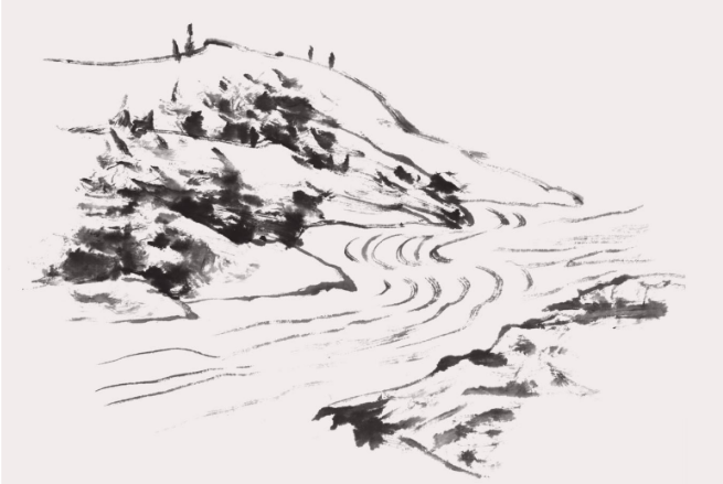山水画中泉水的基础画法