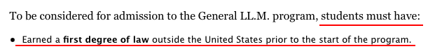 中国非法本能申请T14 法学院LLM吗？这次让你明明白白！