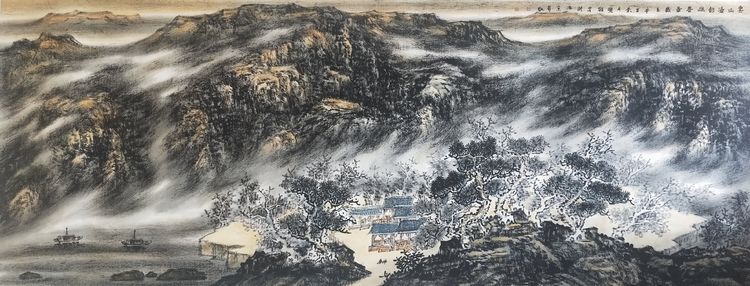 艺术来源于生活而高于生活,著名焦墨云雾山水画家林晓丽