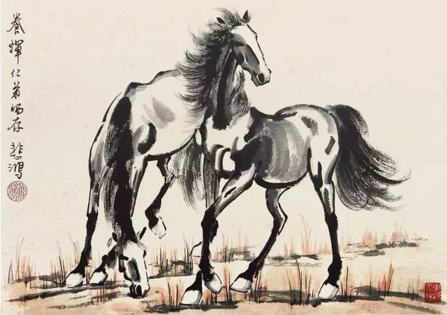 中国古今名家笔下的骏马，纵横驰骋