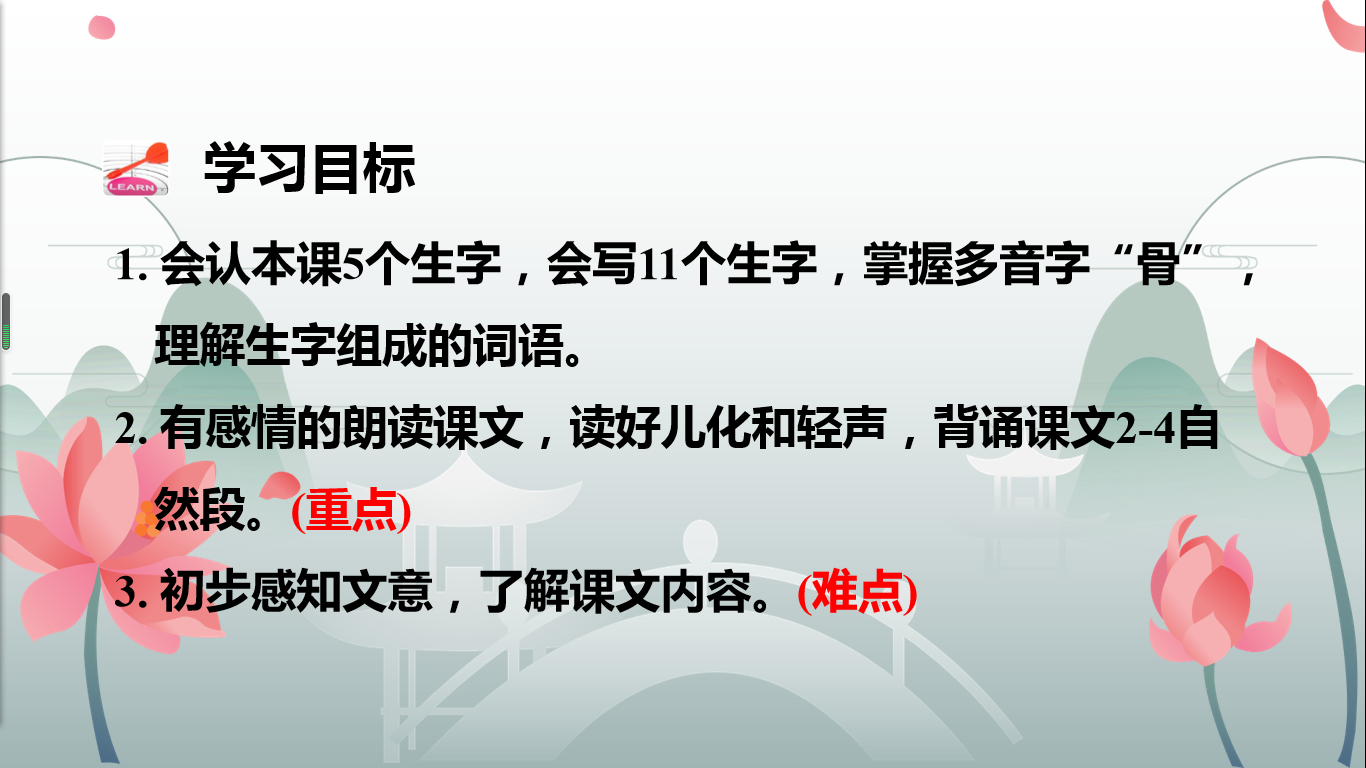 三年级语文《荷花》，老师整理精华知识点，孩子学习有效率！