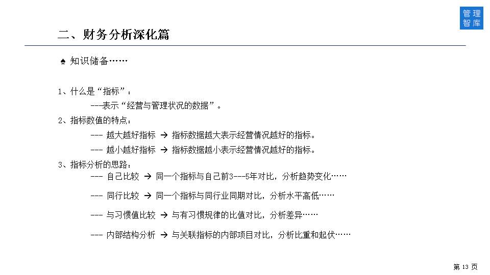 如何透过财务报表识别经营与管理问题？（50页PPT详解）