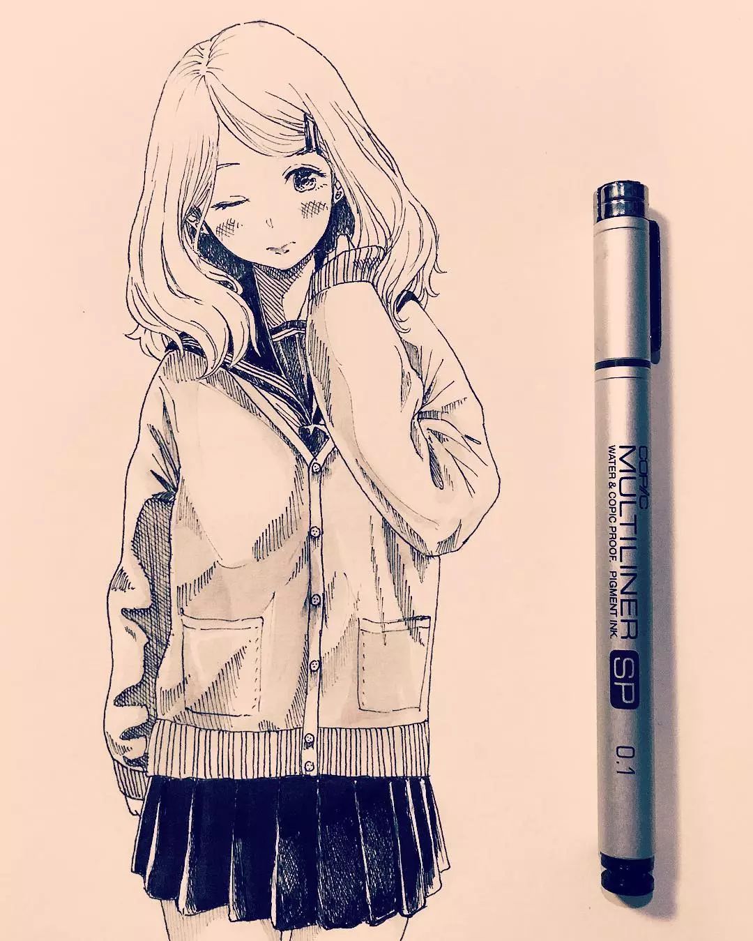 临摹完这组动漫插画,老师再也不用担心我画不好!