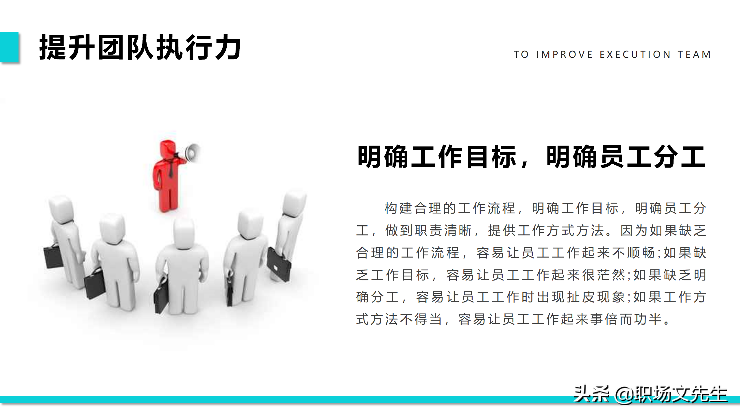 提升团队执行力，40页团队管理培训PPT课件，团队管理激励方法