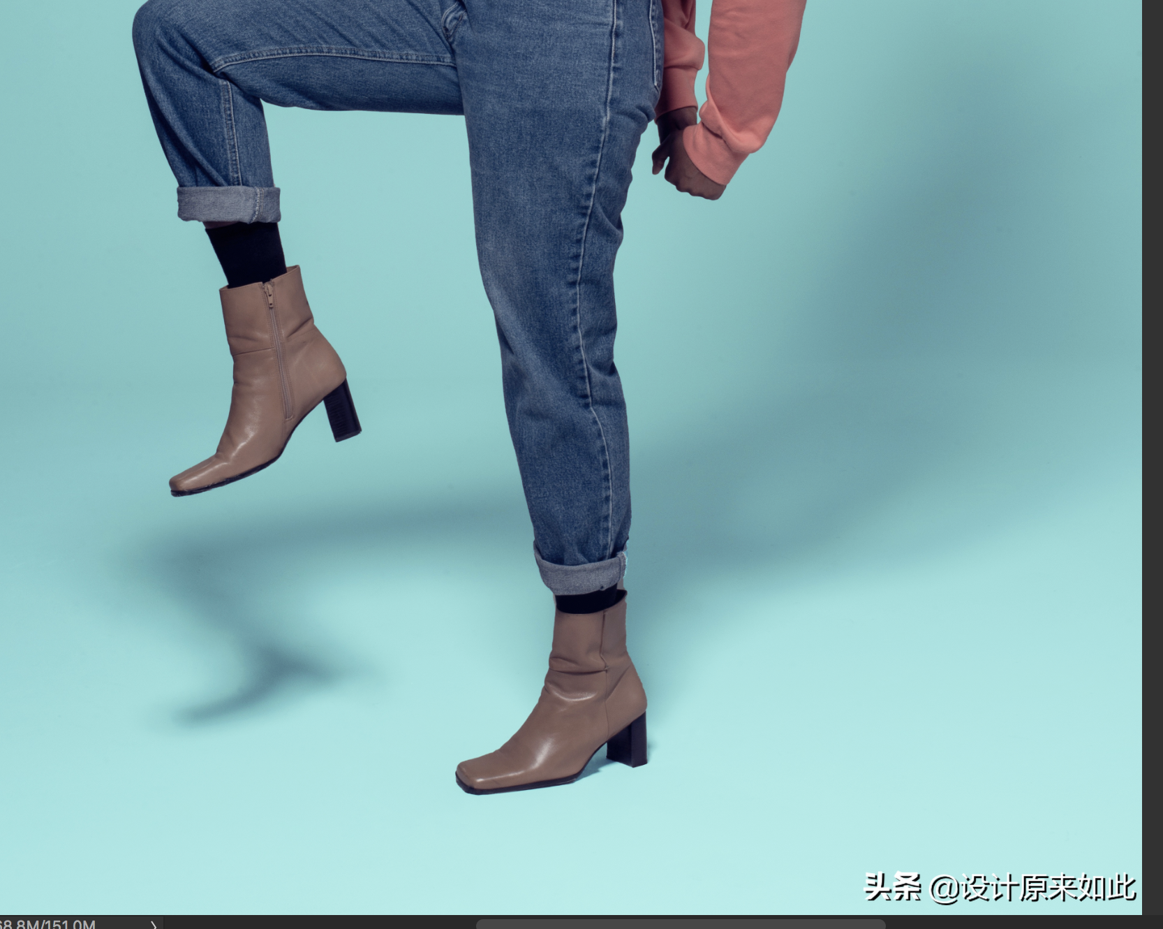 纯色带投影的图片如何抠图去背景？PS抠图技巧，简单快速