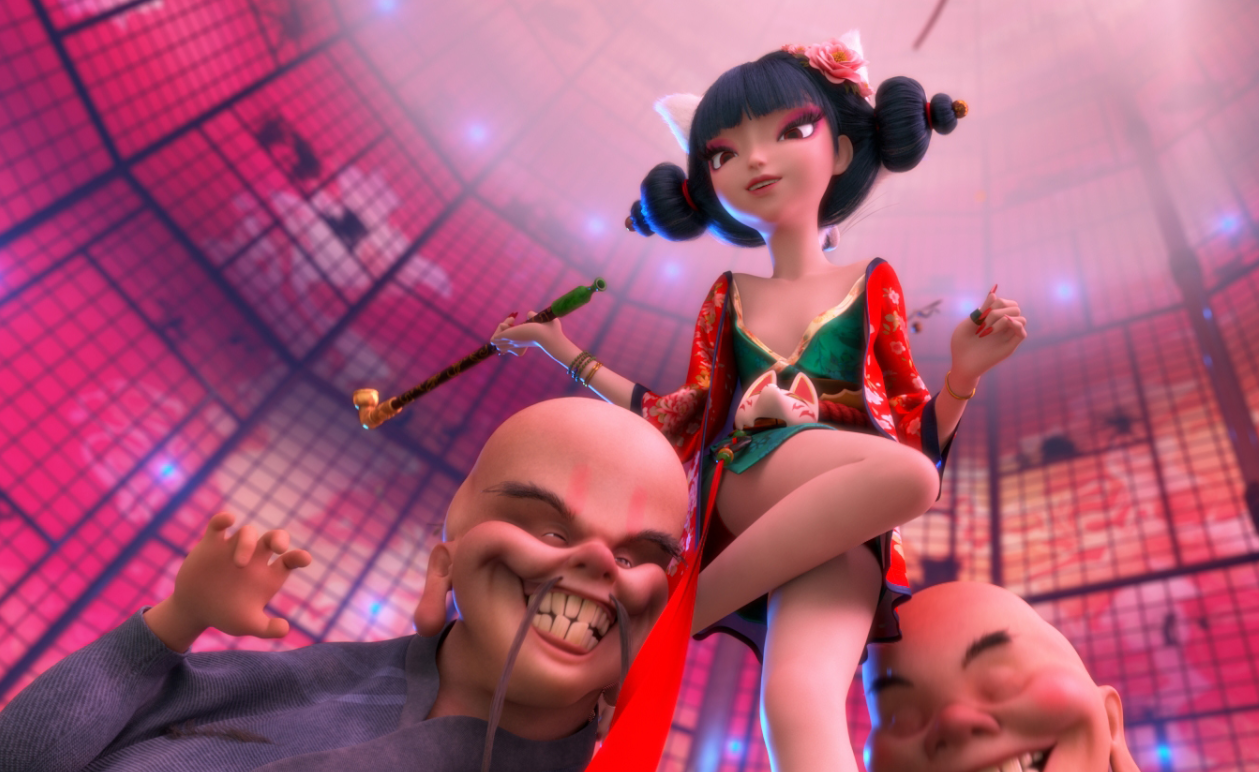 冲着开车镜头去看了这部国产动画电影,里边的狐狸精真惊艳