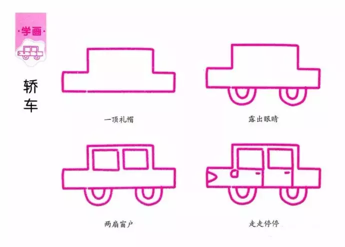 简笔画｜31个带儿歌的简笔画，海陆空都齐了，孩子都爱画，收藏！