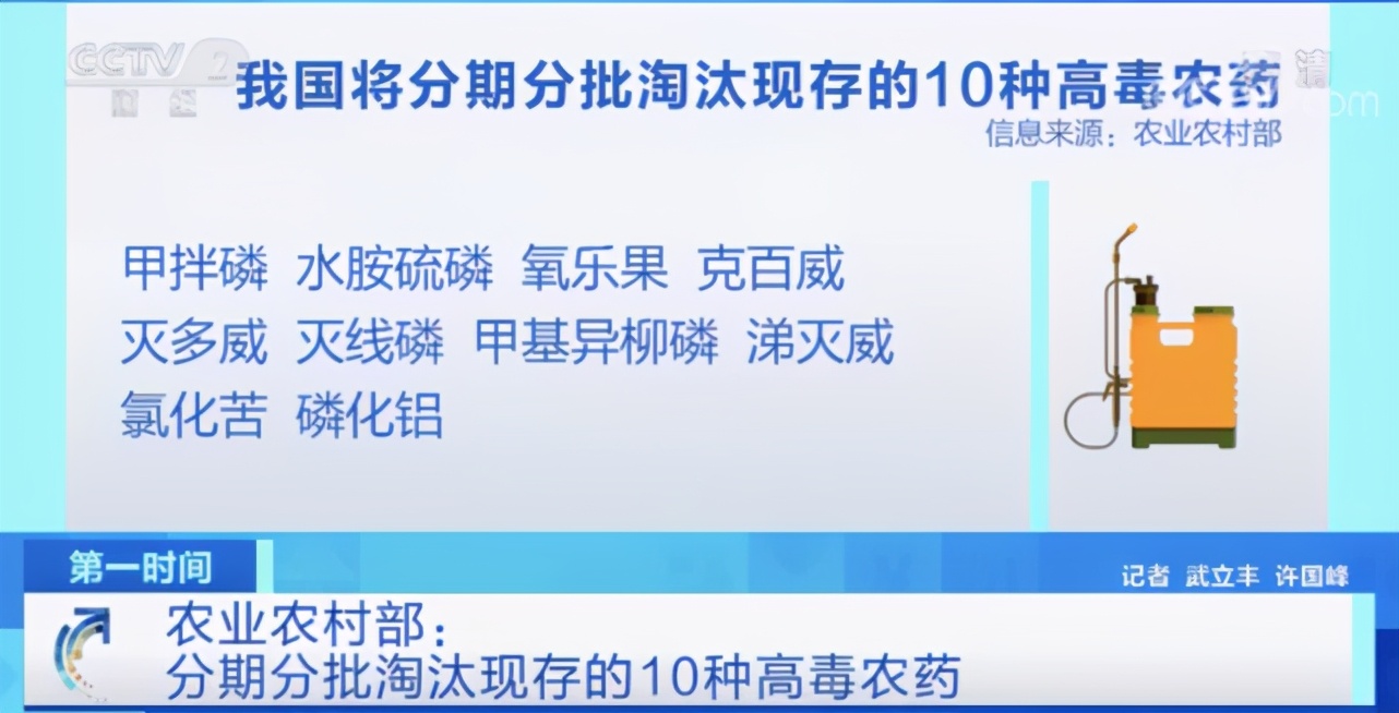三年之内，这十种高毒农药将被分批分期淘汰！你知道都是什么吗？