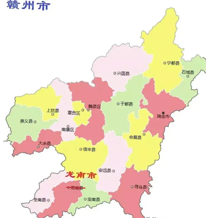 江西省最新行政区划11个地级市和各县市区