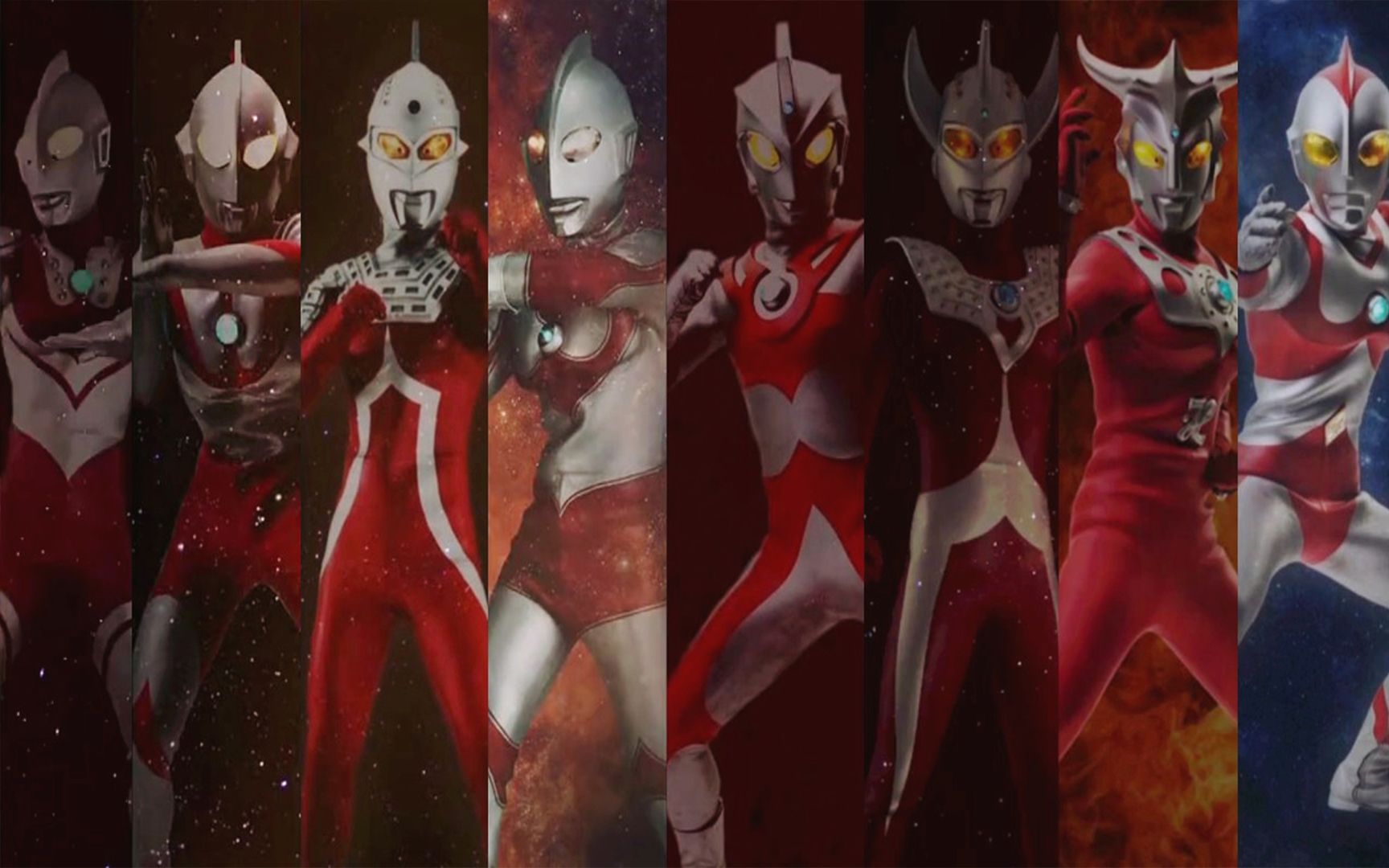 历代奥特曼tv大结局(昭和&平成三杰)