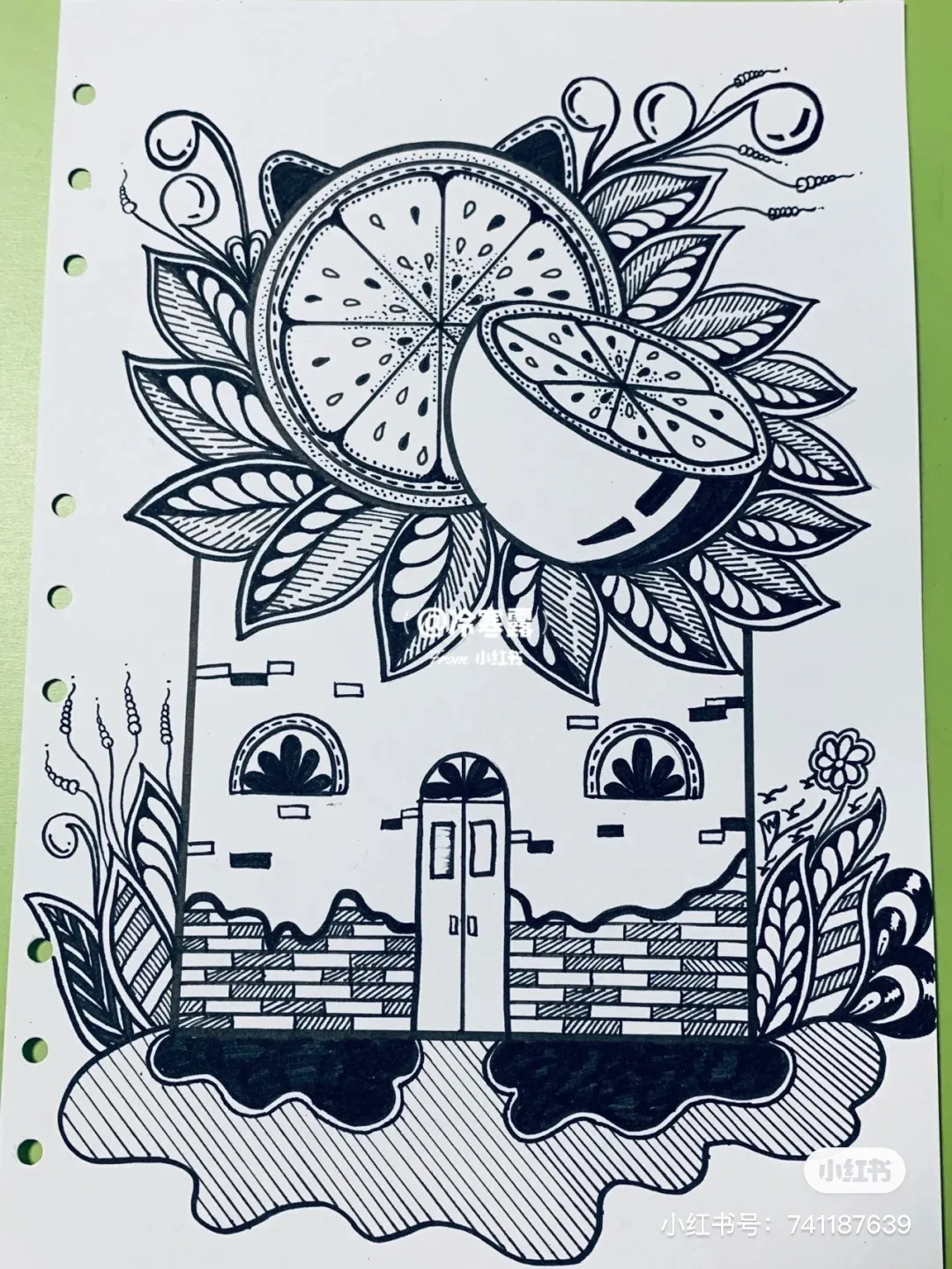 顶级装饰线描,临摹好素材,孩子基础线描薄弱,只需要这个小技巧