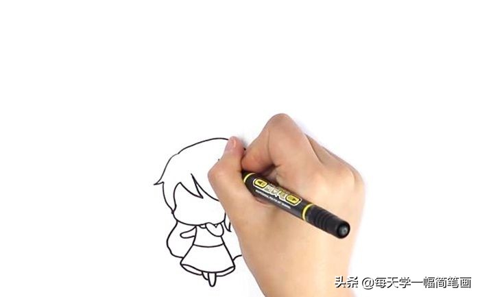 每天学一幅简笔画--处女座怎么画简单可爱