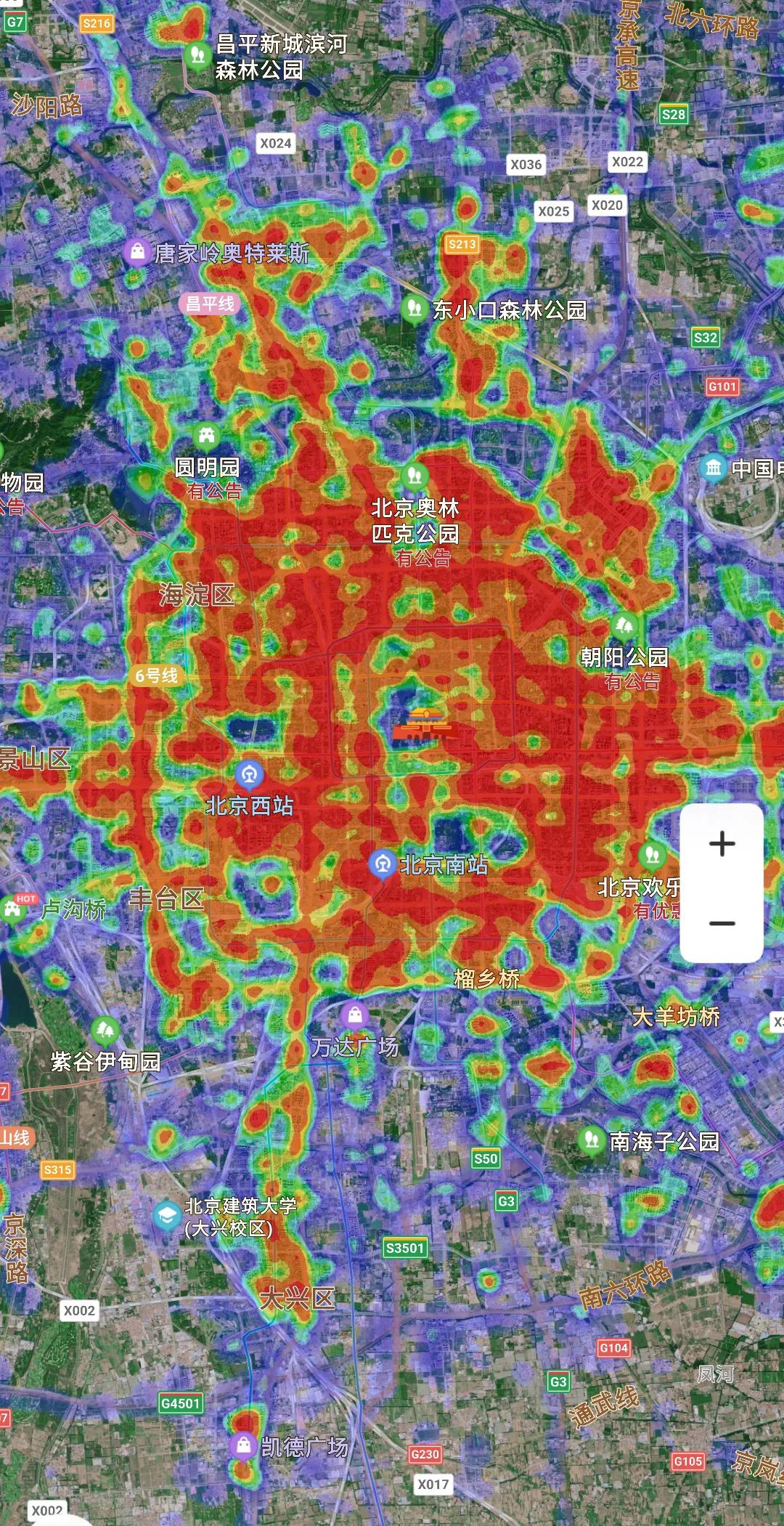 中国香港人口(我国人口超过2千万的城市及热力图对比)