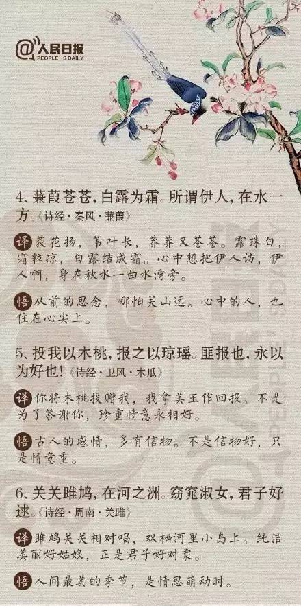 读诗必读诗经，诗经必读这30句，读完你会觉得生活如此美好