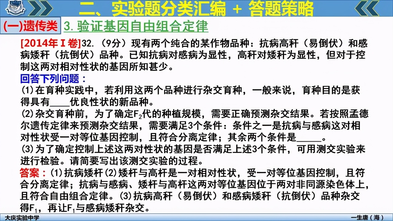 2021高考生物复习：近8年来高考生物全国卷实验题超热考点汇总