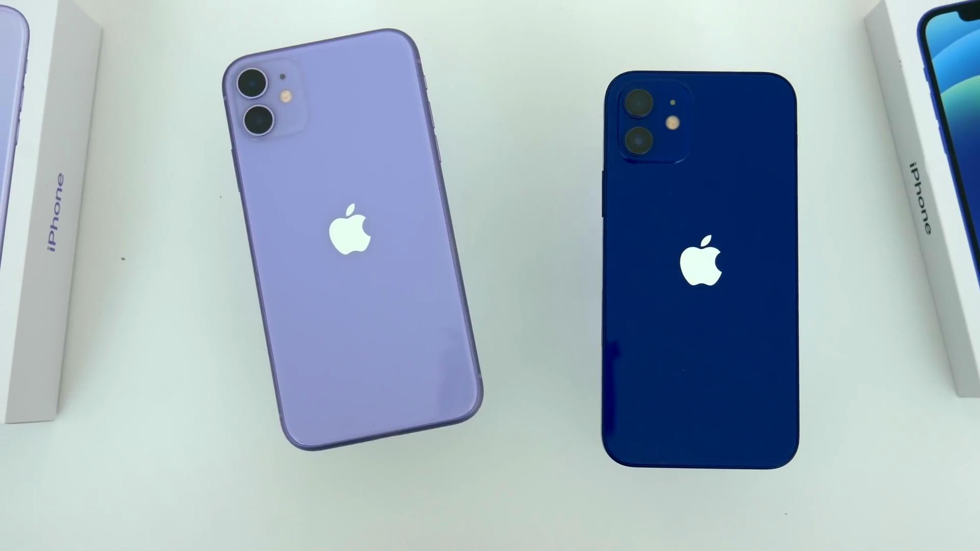 iphone11和iphone12在机身的边框设计方面,也采用了辨识度较高的设计.