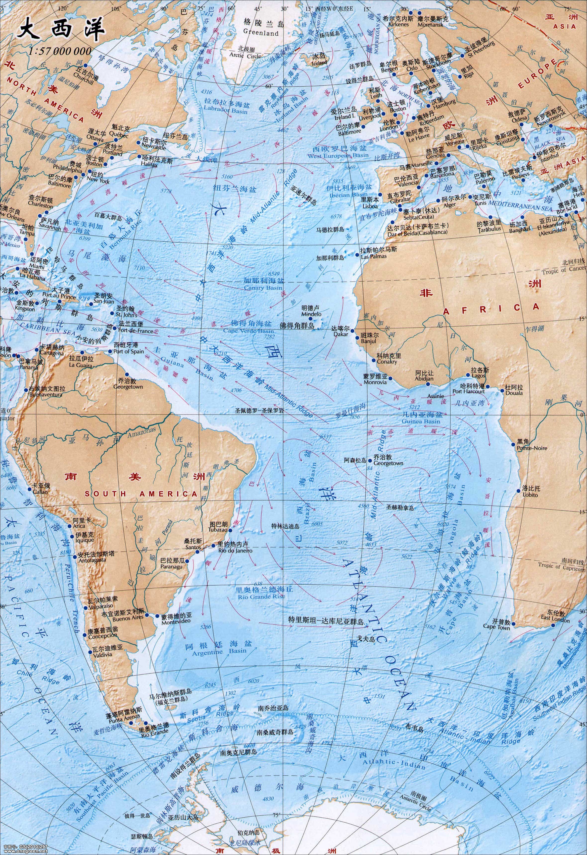 四大洋是哪四个，世界四大洋知识分析？