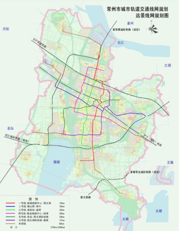 常州迈入“地铁换乘时代”，在规划更多地铁线路，未来可期