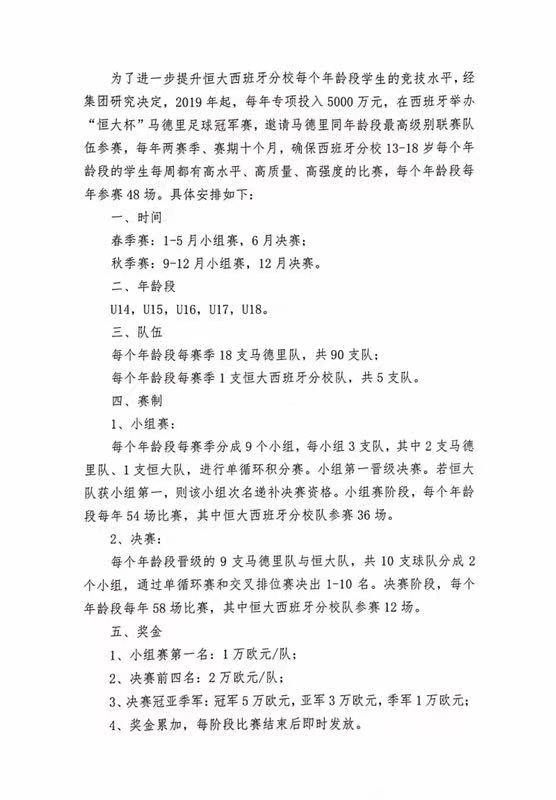 恒大皇马足校小球员在热身训练(搞青训恒大是认真的？每年5千万在西班牙办一比赛，只为国足崛起)