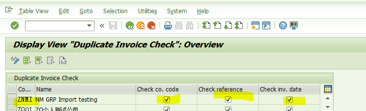 SAP MM 对PO执行收货，报错 - Table T169P entry ZNMI does not exist 