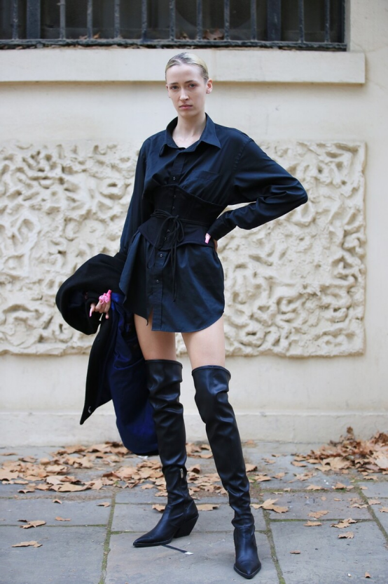 时尚单品长筒靴的穿法你get了吗?多种配色和风格,大饱眼福