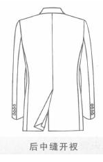 「图解服装设计」西服后开衩的造型设计与变化