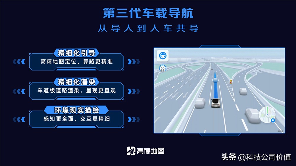 高德地图发布第三代车载导航，车道级导航能力更懂中国路