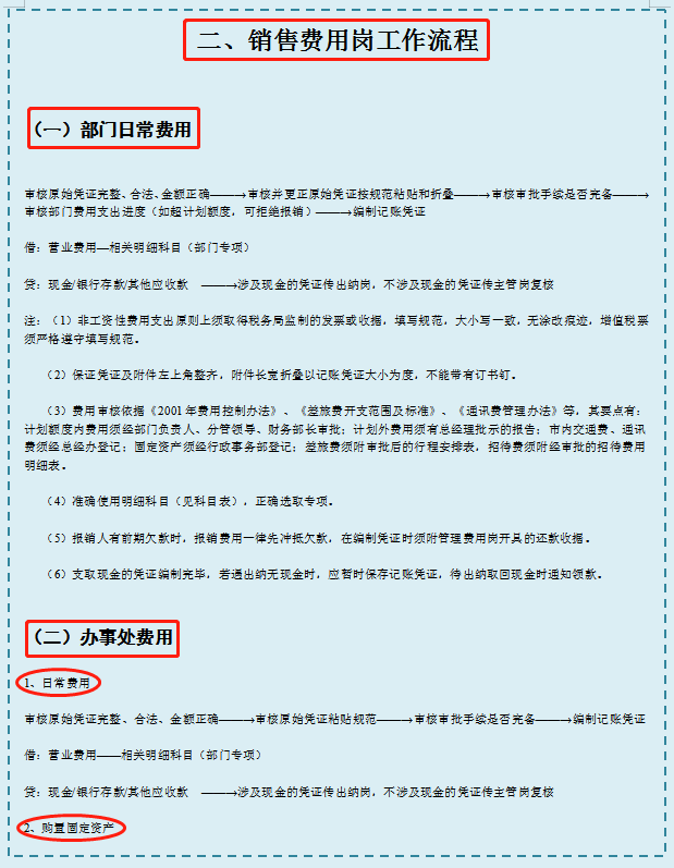 看完总监给实习会计整理的财务工作流程，年薪96万不是没有道理