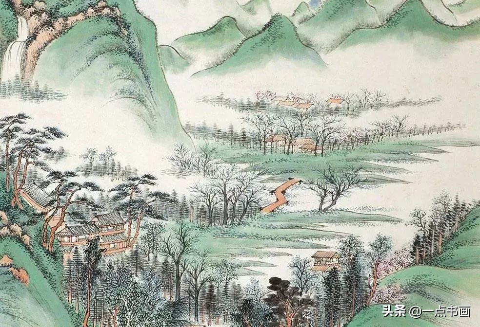 春雨洗尘万物新，柳绿花红映晓光，溪流潺潺鸟语长