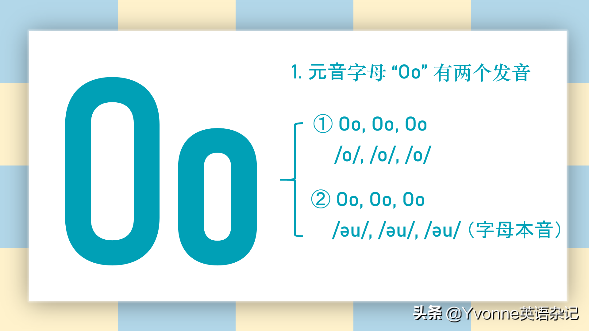 英语自然拼读——“元音字母歌谣”
